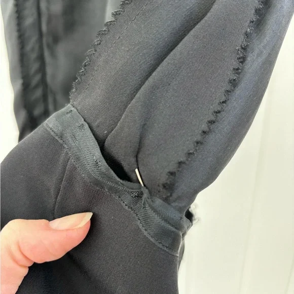 Vintage 1960s Teal Traina Dress Black Mod Unique Collectible Minimal Monochrome - Picture 15 of 16